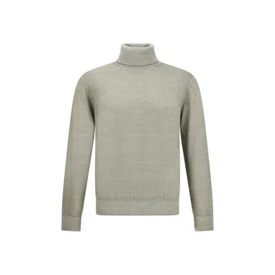 CRUCIANI WOOL GREEN TURTLENECK
