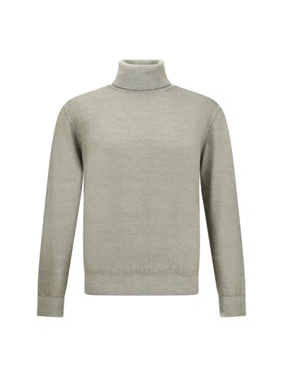 CRUCIANI WOOL GREEN TURTLENECK