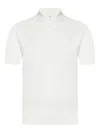 Cruciani Buttonless Polo Shirt In Fine Knit Silk