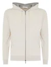 Cruciani Zip-up Hoodie In Neutral