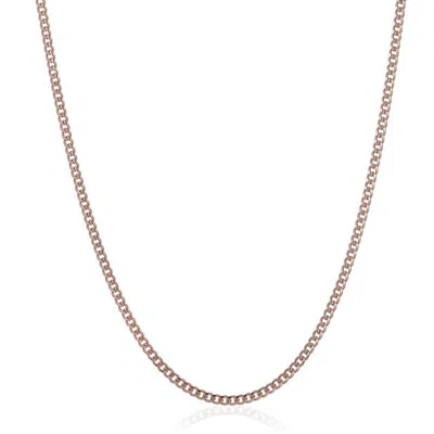 Crucible Jewelry Crucible Los Angeles 3.5mm Stainless Steel Rounded Curb Chain 22 Inches In Multi