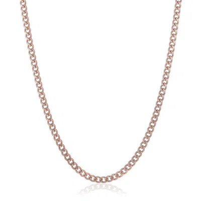Crucible Jewelry Crucible Los Angeles 5mm Stainless Steel Rounded Curb Chain 24 Inches In Multi
