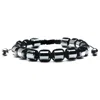 Crucible Jewelry Crucible Los Angeles Hematite Stone Beaded Adjustable Bracelet (8mm) In Grey