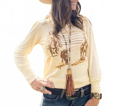 Cruel Denim The Dally Sweater In Beige In Multi