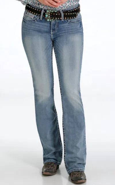 Cruel Girl Women's Hannah Moderate-rise Slim Boot Cut Jean In Medium_vintage In Multi