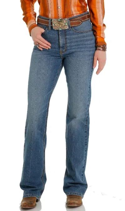 Cruel Girl Women's Skylar Sky-high Rise Boot Cut Jean In Med_blue