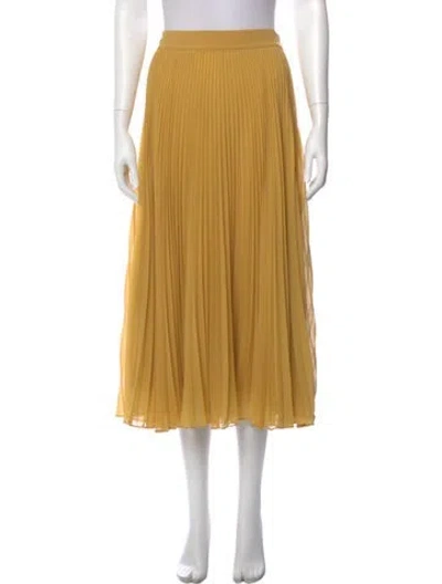Pre-owned Cruise By Maxmara Midi Length Skirt W/ Tags In Yellow