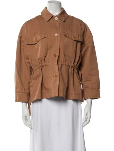 Pre-owned Cruise By Maxmara Utility Jacket In Brown