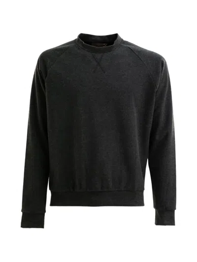 Cruna Bel Air Raglan-sleeve Sweatshirt In Black