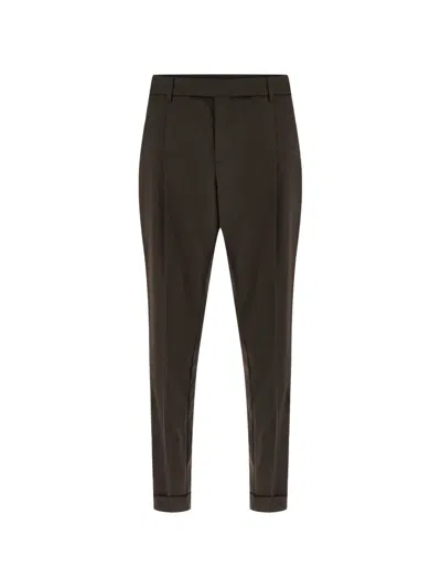 Cruna Belleville Turn-up Trousers In Brown
