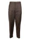 Cruna Bergen Cuffed Trousers In Brown