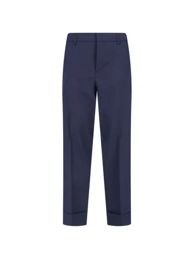 Cruna Bergen Wool Trousers In Blue