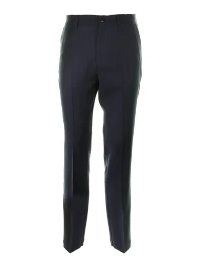 Cruna Brera Navy Trousers For Men In Nero