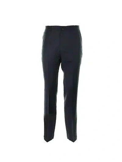 Pre-owned Cruna Brera Navy Trousers For Men In Notte