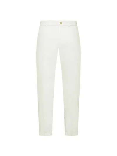 Cruna Brera Slim-fit Trousers In White