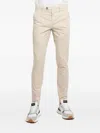 Cruna Button-fastening Trousers In Neutral