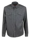 Cruna Button-up Jacket In Gray