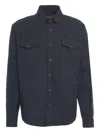 Cruna Overshirt In High-performance Technical Fabric In Blue