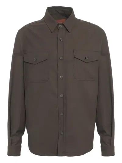 Cruna Buttoned Pocket Shirt In Brown