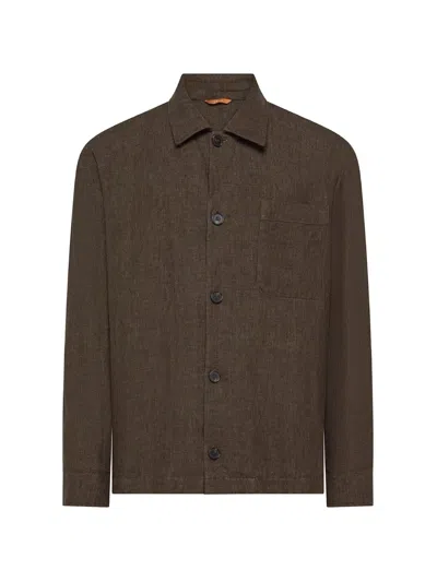 Cruna Cardiff Button-up Jacket In Brown