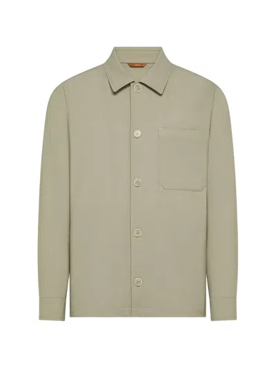 Cruna Cardiff Chest-pocket Shirt In Green