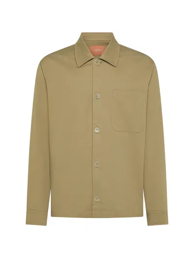 Cruna Cardiff Chest-pocket Shirt In Neutral