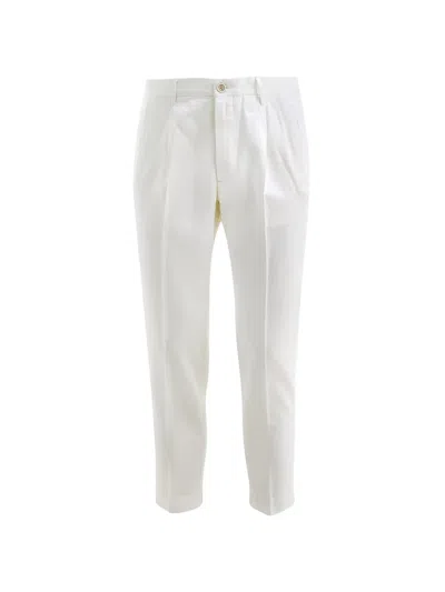 Cruna Clichy Pleated Trousers In White