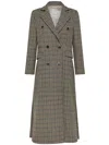 Cruna Irina Double-breasted Coat In Brown