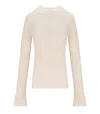 Cruna Connie Cipria Ribbed Sweater In White