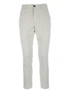 Cruna Corduroy Button-fastening Trousers In Gray