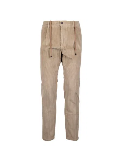 Cruna Corduroy Drawstring-waist Trousers In Multi