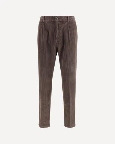 Cruna Mitte Corduroy Trousers In Brown