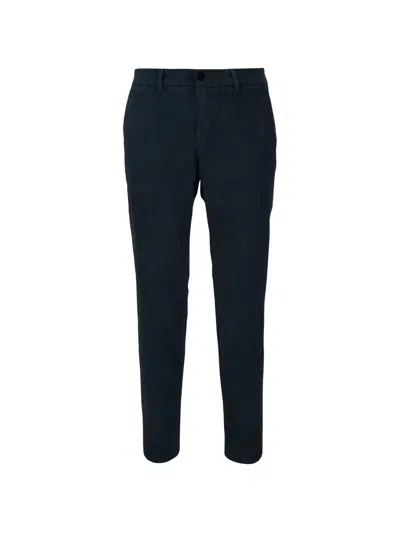 Cruna Corduroy Slim-fit Tapered Pants In Blue