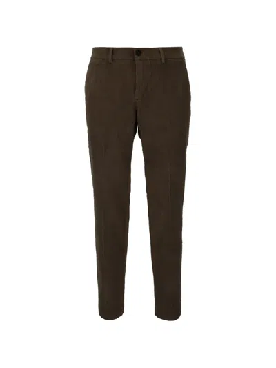 Cruna Corduroy Solferino Trousers In Brown