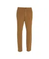 Cruna Corduroy Trousers With Pronounced Pleats And Tapered Fit In Brown