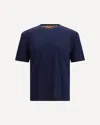 Cruna Cotton Knitted T-shirt In Blue