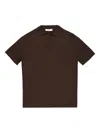 Cruna Cotton Polo Shirt In Brown