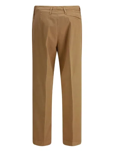 Cruna Cotton Trousers In Brown