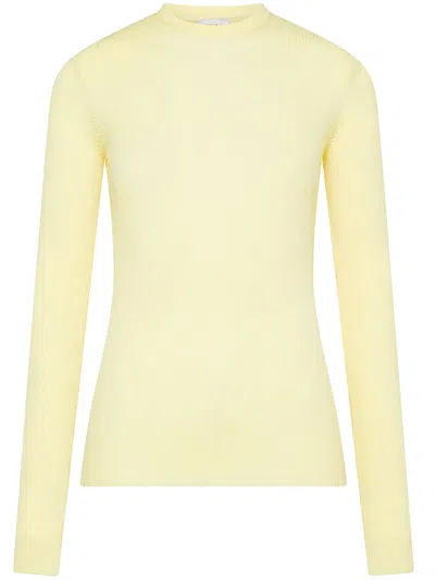 Cruna Talia Crew-neck Sweater In Yellow