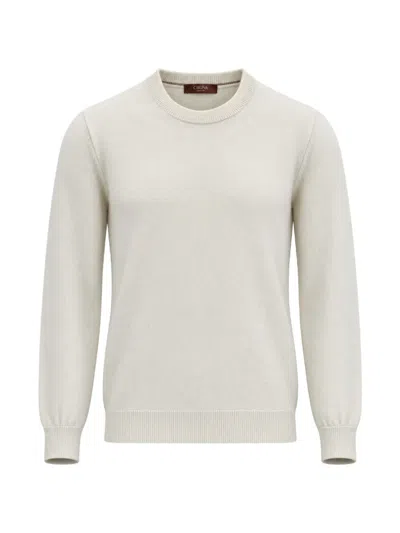 Cruna Crew-neck Raglan-sleeve Sweater In White