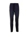 Cruna Black Nylon Trousers In Blue