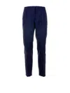 Cruna Black Nylon Trousers In Blue