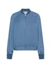 Cruna Dalia Zip-up Bomber Jacket In Blue