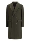 Cruna Double-breasted Buttoned Coat In Gray