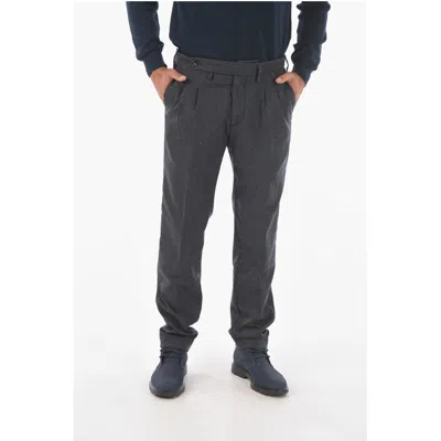 Cruna Double-pleated Roppongi2p. L. Pinstriped Men's Pants