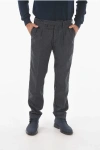Cruna Double-pleated Roppongi2p.l. Pinstriped Pants