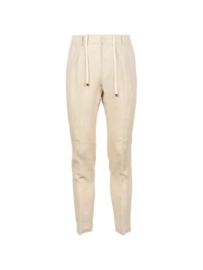 Cruna Drawstring Trousers In Neutral