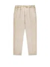 Cruna Ecru Linen Trousers