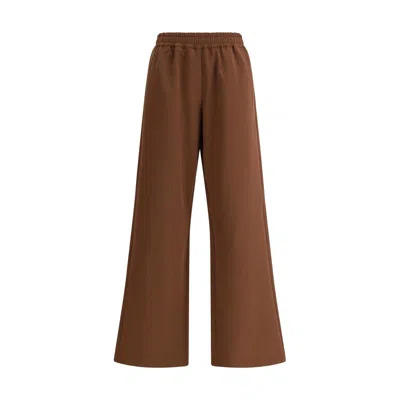 Cruna Elasticated Pants In Brown