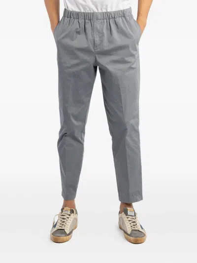 Cruna Elasticated-waist Cuffed Trousers In Gray